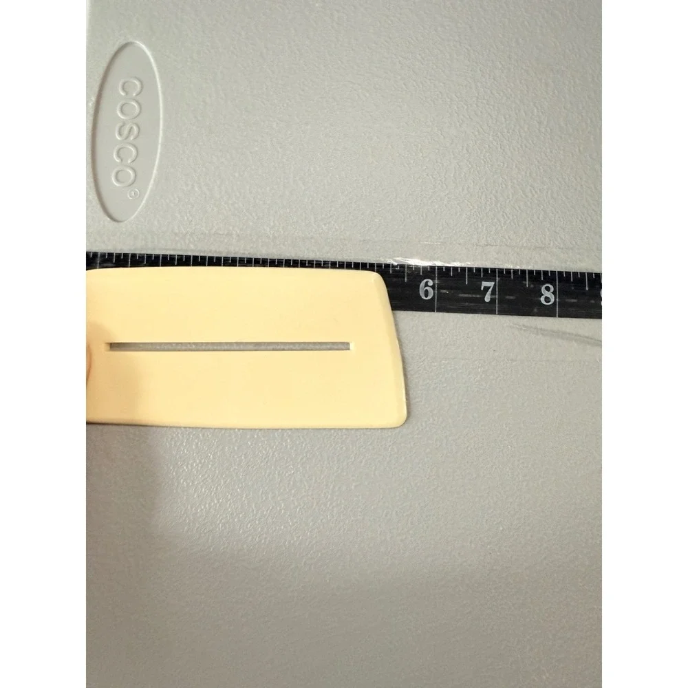 Vintage nylon Plastic‎ Slotted turner Spatula Kitchen Utensil cream beige